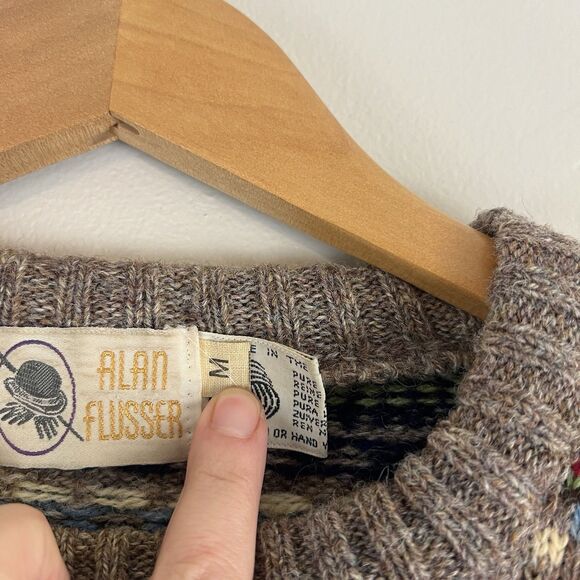 Vintage Scottish Wool Fair isle Sweater - Picture 3 of 7